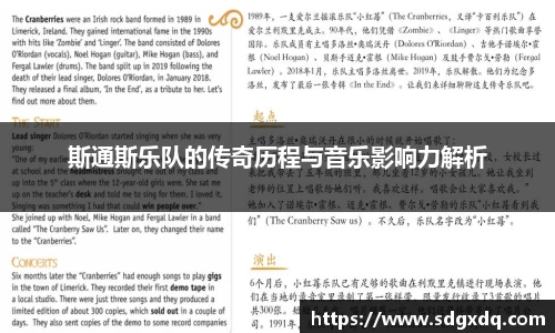 斯通斯乐队的传奇历程与音乐影响力解析